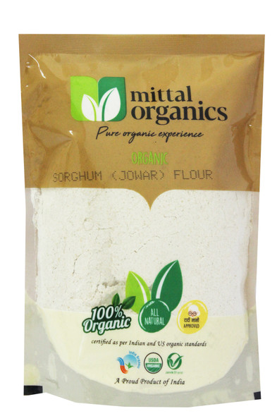 Sorghum (Jowar) Flour | by Mittal Organics | 17.64 Oz | 1.1 lbs