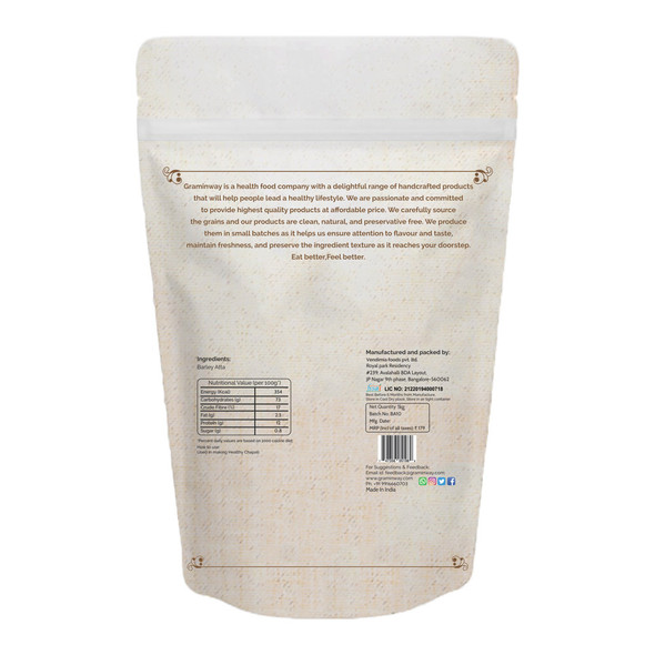 Barley Atta | by Graminway | 35.27 Oz | 2.2 lbs