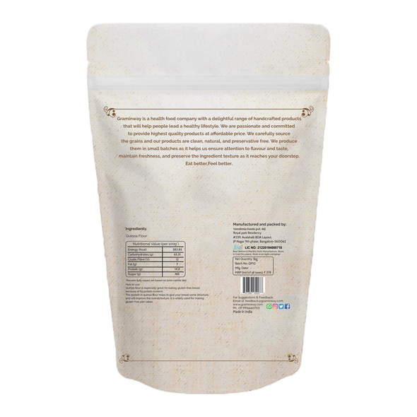 Gluten Free Quinoa Flour | by Graminway | 35.27 Oz | 2.2 lbs