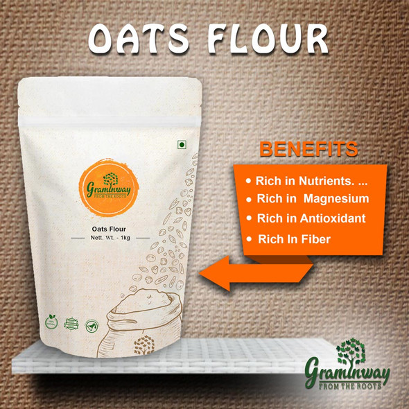 Oats Flour | by Graminway | 35.27 Oz | 2.2 lbs