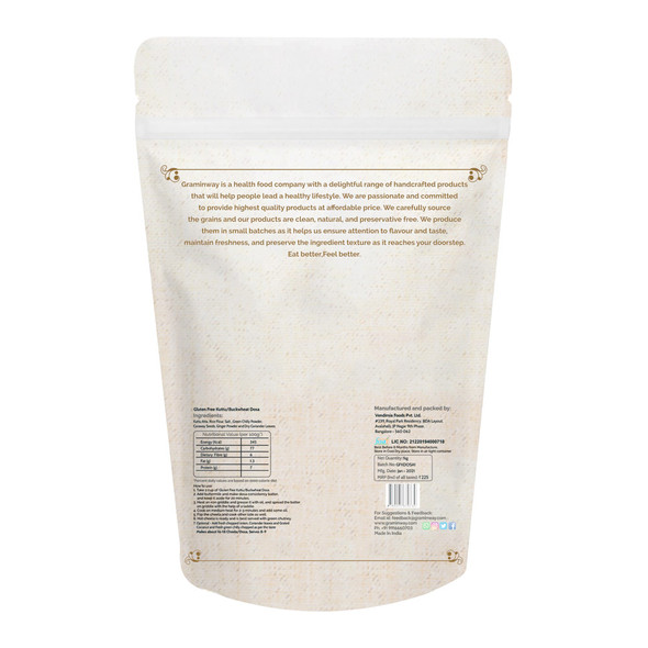 Gluten Free Kuttu dosa | by Graminway | 35.27 Oz | 2.2 lbs