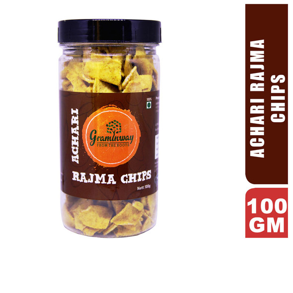 Achari Rajma Chips | by Graminway | 3.53 Oz | 0.22 lbs