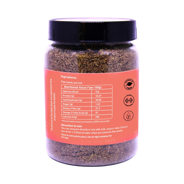 Roasted Flax Seeds Powder | by Graminway | 7.05 Oz | 0.44 lbs