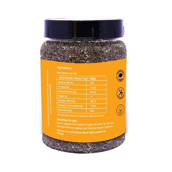 Roasted Chia Seeds | by Graminway | 7.05 Oz | 0.44 lbs