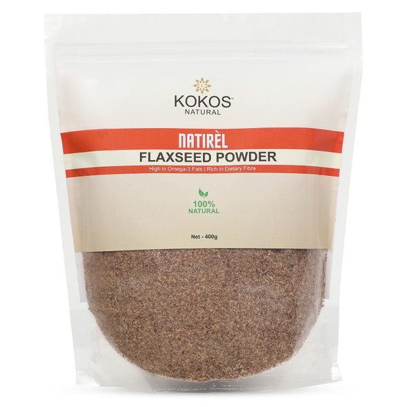 Flax Seed Powder | By Kokos Natural | 14.11 Oz | 0.88 lbs