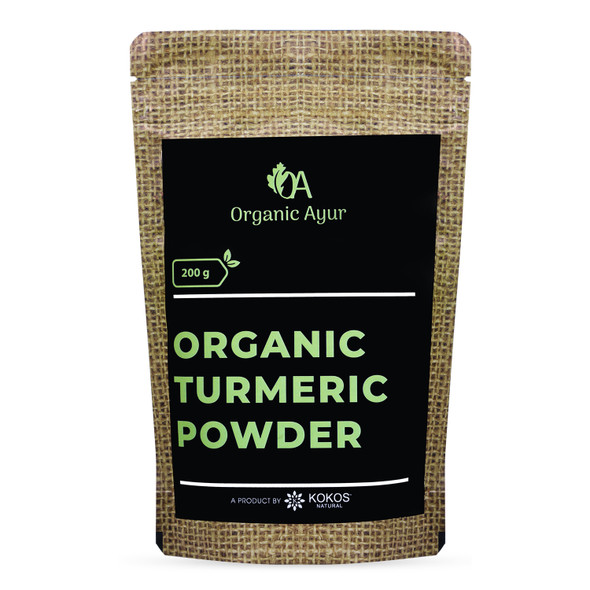 TURMERIC POWDER | By Organic Ayur | 7.05 Oz | 0.44 lbs