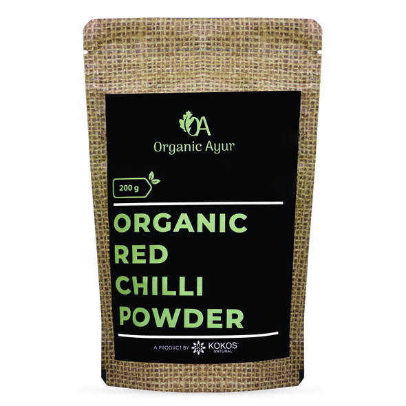 RED CHILLI POWDER | By Organic Ayur | 7.05 Oz | 0.44 lbs