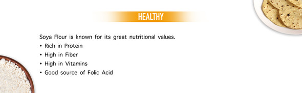 Soya Flour, High in Protein, Low in Carbs, (Soyabean Atta) | By FARMUP  | 14.11 Oz | 0.88 lbs