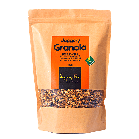 Jaggery Granola 1kg Family Pack | By JAGGERY BOX | 35.27 Oz | 2.2 lbs