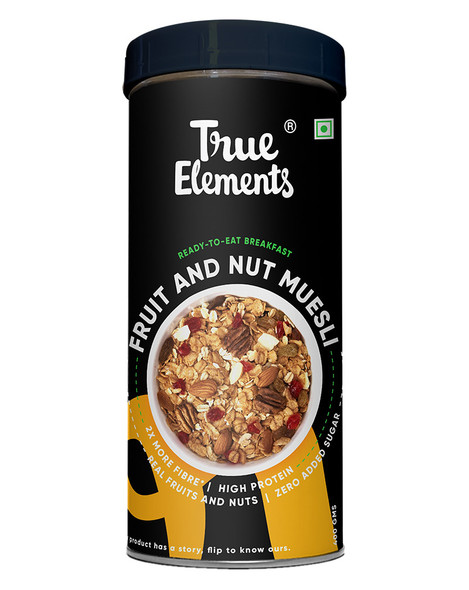 Fruit And Nut Muesli 400gm | By True Elements  | For USA |  14.11 Oz | 0.88 lbs