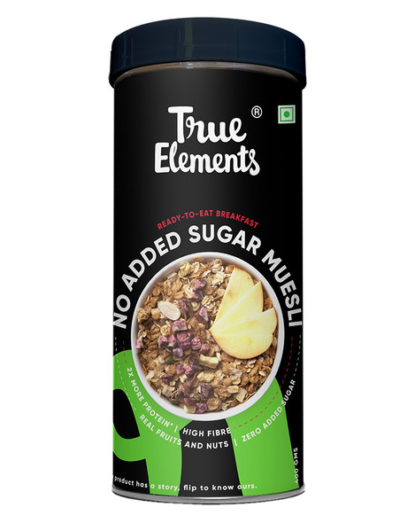No Added Sugar Muesli 400gm | By True Elements  | For USA |  14.11 Oz | 0.88 lbs