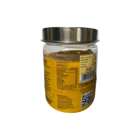 Organic Turmeric Powder 250g | By True Farm Foods | For USA | 8.82 Oz | 0.55 lbs