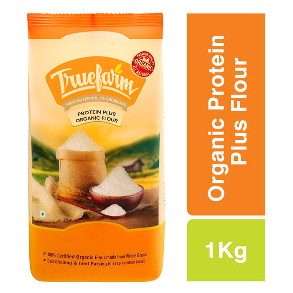 Organic Protein Plus Flour (1kg) | By True Farm Foods | For USA | 35.27 Oz | 2.2 lbs