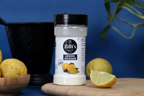 Lemon Powder | By Zilli's | For USA | 3.48 Oz | 0.22 lbs