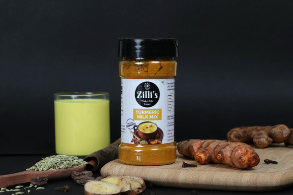 Turmeric Milk Mix | By Zilli's | For USA | 3.48 Oz | 0.22 lbs