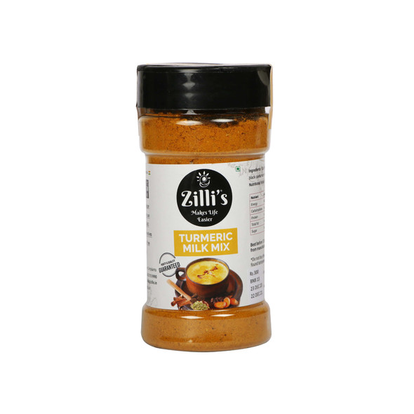 Turmeric Milk Mix | By Zilli's | For USA | 3.48 Oz | 0.22 lbs