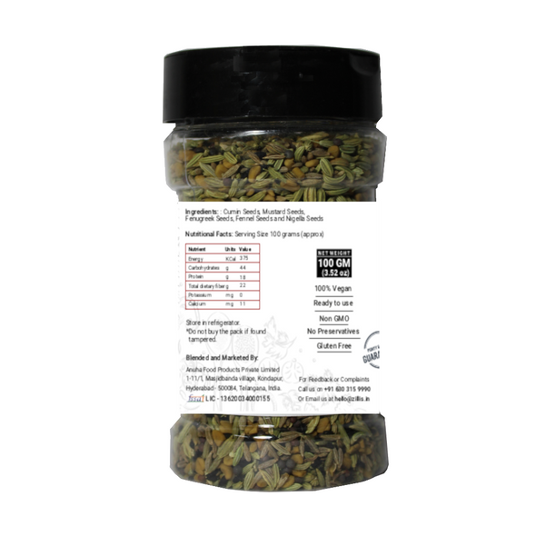 Panch Phoron | By Zilli's | For USA | 3.48 Oz | 0.22 lbs