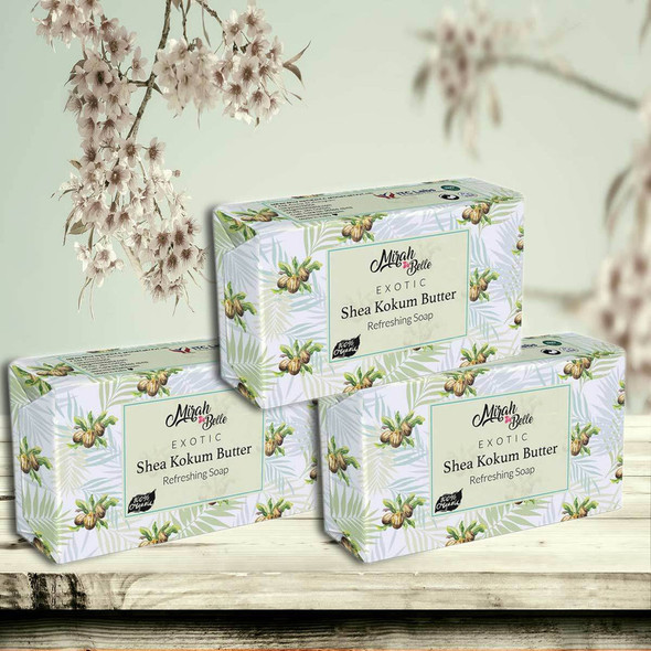 Shea Kokum Butter Soap |By Mirah Belle | 4.41 Oz | 0.28 lbs | SU-TQ-MAY20