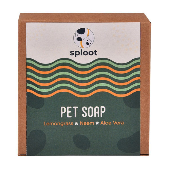 Pet Soap - Lemongrass, Neem, Aloe Vera |By Sploot | 4.06 Oz | 0.25 lbs | SU-TQ-MAY20