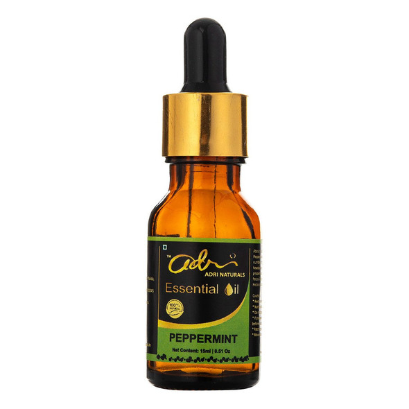 Peppermint Essential Oil (100% Pure) |By Adri Naturals | 0.51  Fl Oz | SU-TQ-MAY20