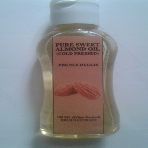 PURE SWEET ALMOND OIL |By DBLB Naturals | 3.53 Oz | 0.22 lbs | SU-TQ-MAY20