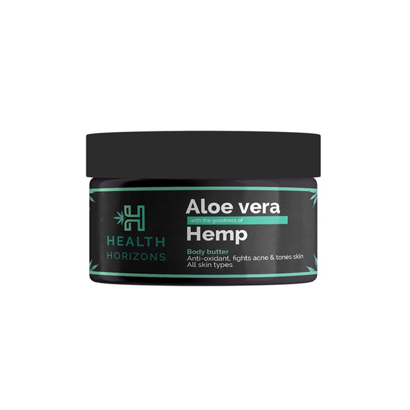 Natural Aloevera & Hemp Body Butter 100GM |By Health Horizons | 3.53 Oz | 0.22 lbs | SU-TQ-MAY20