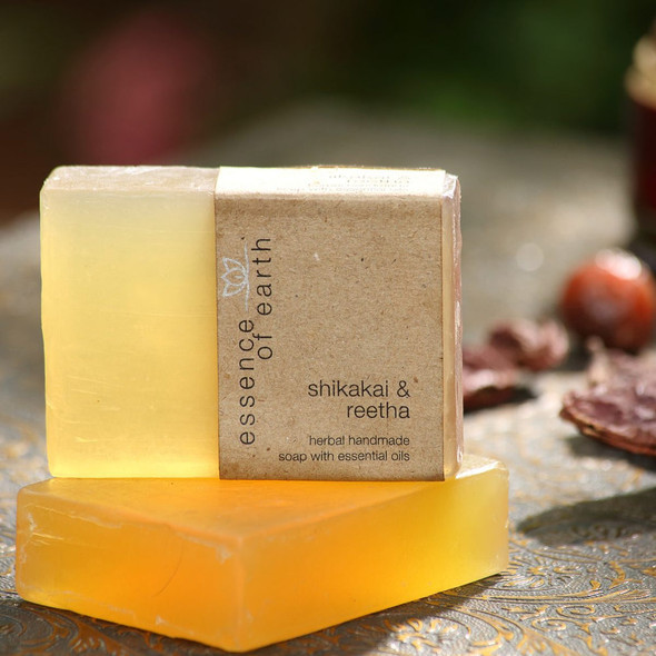 Shikakai And Reetha Herbal Soap (Pack Of 2) |By Essence of Earth | 7.05 Oz | 0.44 lbs | SU-TQ-MAY20