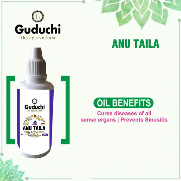 Ayurveda Anu Taila (PACK OF 2) |By Guduchi | 1.76 Oz | 0.11 lbs | SU-TQ-MAY20