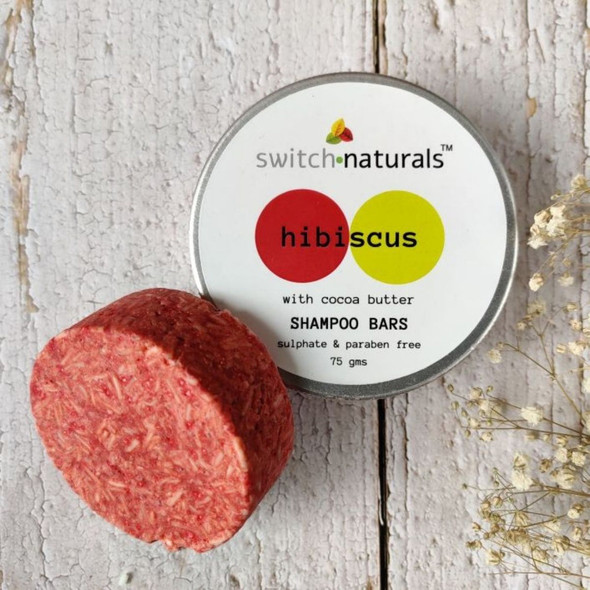 Shampoo Bar - Hibiscus with Cocoa Butter |By SWITCH NATURALS | 2.65 Oz | 0.17 lbs | SU-TQ-MAY20