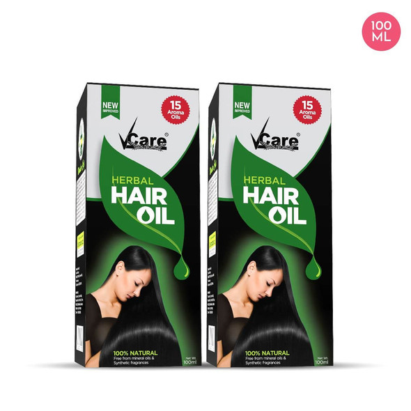 Hair Oil With Wonder Cap, 2 x 100 ml, (Pack of 2) |By VCARE | 7.05 Oz | 0.44 lbs | SU-TQ-MAY20