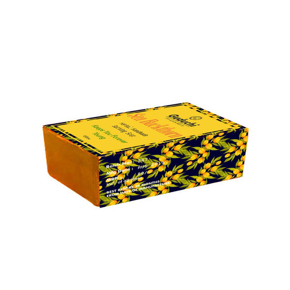 Sea Buckthorn Herbal Handmade Soap (Pack of 3) |By Guduchi | 10.58 Oz | 0.66 lbs | SU-TQ-MAY20