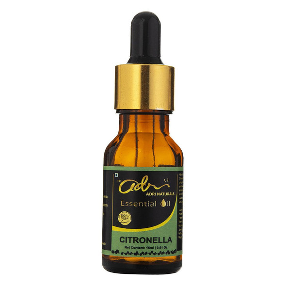 Citronella Essential Oil (100% Pure) |By Adri Naturals | 0.51  Fl Oz | SU-TQ-MAY20