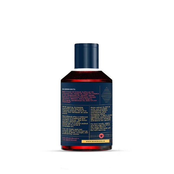 Onion Hair Oil (Hair Growth) |By Beardhood | 8.45  Fl Oz | 0.07  gallons | SU-TQ-MAY20