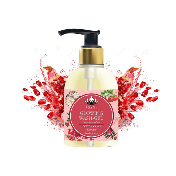 Cotton Candy Glowing Wash (Gel) |By LAVAL | 6.09  Fl Oz | 0.05  gallons | SU-TQ-MAY20