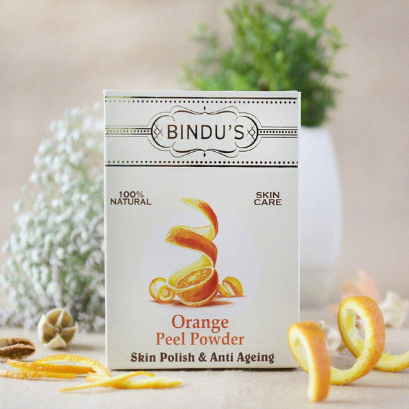 Orange Peel Powder (Pack of 2) |By Bindu's Herbal | 7.05 Oz | 0.44 lbs | SU-TQ-MAY20