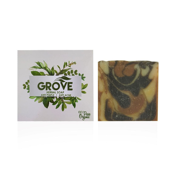 Herbal Anti Pimple Soaps (Pack Of 2) |By Grove products | 3.53 Oz | 0.22 lbs | SU-TQ-MAY20