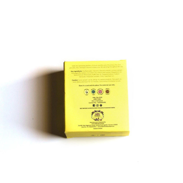 Refreshing Lemon And Mint Soap |By The Herb Boutique | 3.53 Oz | 0.22 lbs | SU-TQ-MAY20