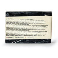 Charcoal + Lemongrass AntiPollution Natural Soap (Pack of 3) |By MoVEDA | 10.58 Oz | 0.66 lbs | SU-TQ-MAY20