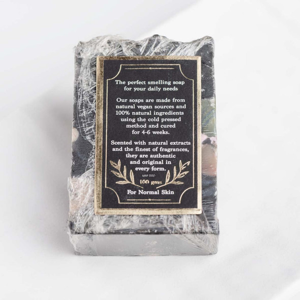 Charcoal Space (Cold Pressed Natural Handmade Soap) |By Sugared Rose | 3.53 Oz | 0.22 lbs | SU-TQ-MAY20