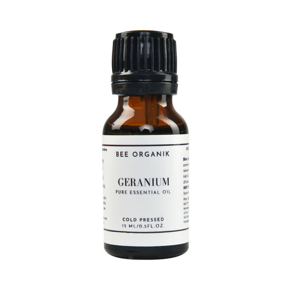 Geranium Essential Oil 100% Pure |By Bee Organik | 0.51  Fl Oz | SU-TQ-MAY20