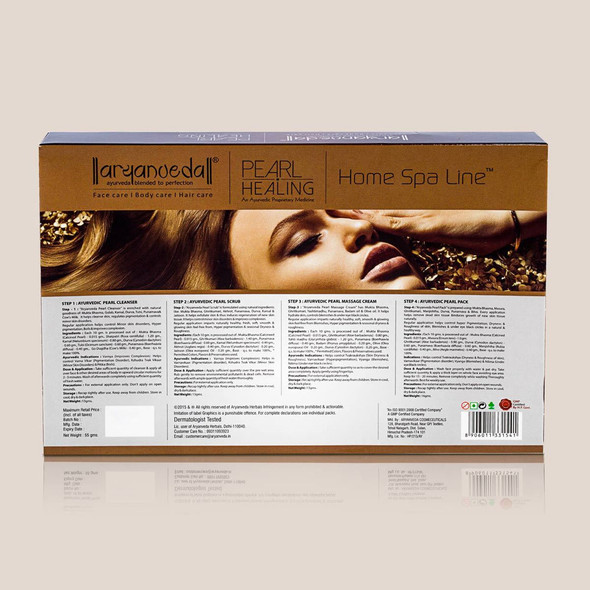 Pearl Healing 3X Home Spa Kit |By Aryanveda | 1.94 Oz | 0.12 lbs | SU-TQ-MAY20