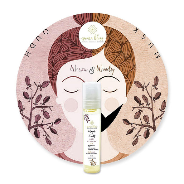 Body Perfume Oil (Warm & Woody), 10 ml |By Swara Bliss | 0.34  Fl Oz | SU-TQ-MAY20