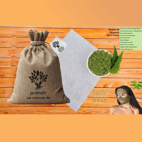 Pramsh Luxurious Neem Leafs Raw |By Pramsh | 3.53 Oz | 0.22 lbs | SU-TQ-MAY20