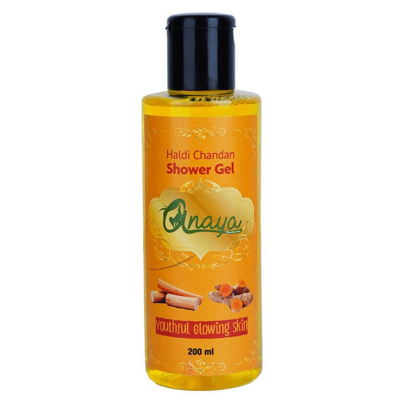 Haldi Chandan Shower Gel with the Finest Ayurvedic Ingredients (200 Ml) |By Anaya | 6.76  Fl Oz | 0.05  gallons | SU-TQ-MAY20