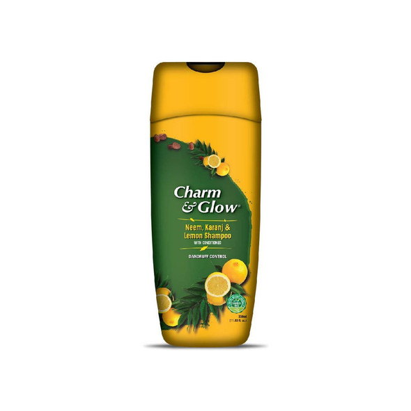 CHARM & GLOW Neem, Karanj And Lemon Shampoo |By Care | 12.35 Oz | 0.77 lbs | SU-TQ-MAY20
