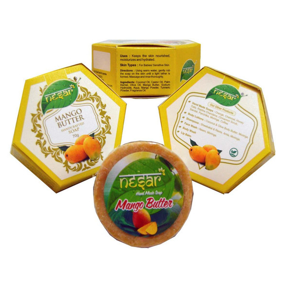 Mango Butter Soap (Pack of 2) |By Nesar | 4.94 Oz | 0.31 lbs | SU-TQ-MAY20
