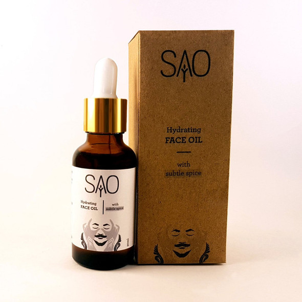 Hydrating Face Oil (Subtle Spice) (For Men) |By Sao | 8.01 Oz | 0.5 lbs | SU-TQ-MAY20