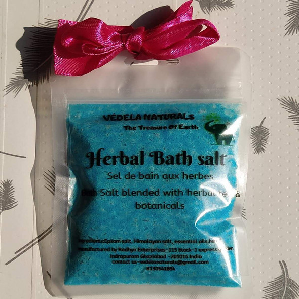 Vedela Naturals - Lavender & Ylang ylang Bath Salt (Pack of 2) each 100grm |By Vedela Naturals | 7.05 Oz | 0.44 lbs | SU-TQ-MAY20