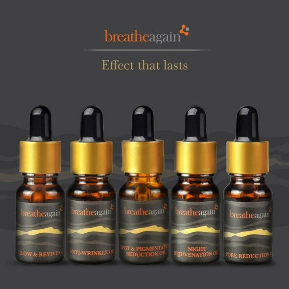 Chemical Free Moisturising Night Serum Facial Oil - 100% pure essential oils |By Breatheagain | 0.34  Fl Oz | SU-TQ-MAY20