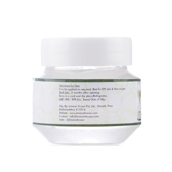 Pure Aloe Vera Gel (100% Pure) (All Purpose Gel) |By IMIANA HOUSE | 3.53 Oz | 0.22 lbs | SU-TQ-MAY20